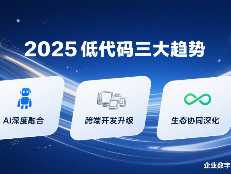 低代碼開發(fā)未來趨勢：2025年值得關注的三大方向